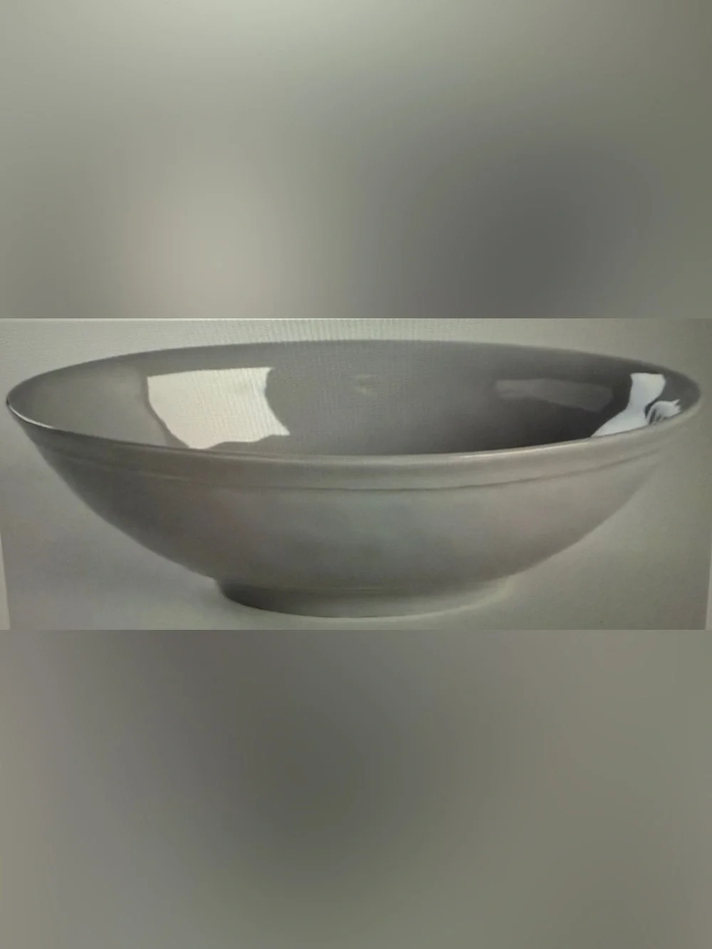 NWT Pottery Barn Cambria Oval Handcrafted Serving Bowl, Gray (retired color)